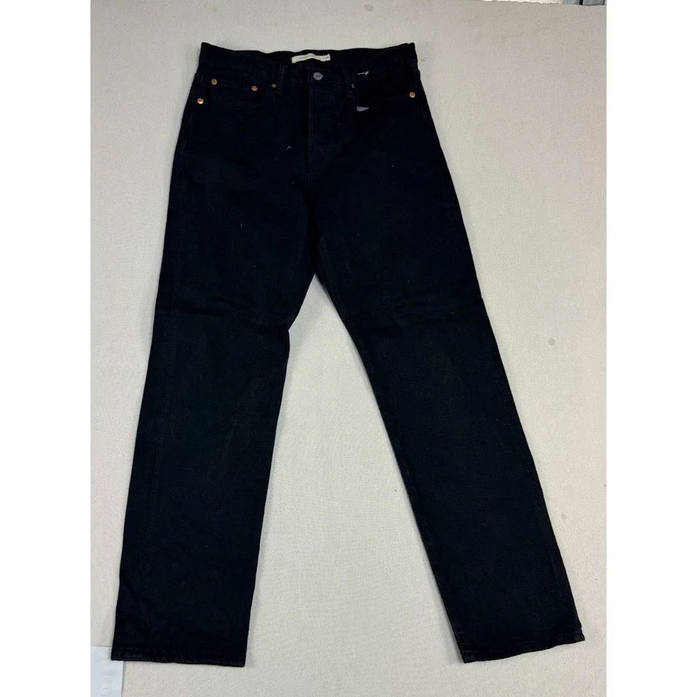 Levi's Men Black Jeans Casual Wedgie Straight Casual Denim Size 28X28